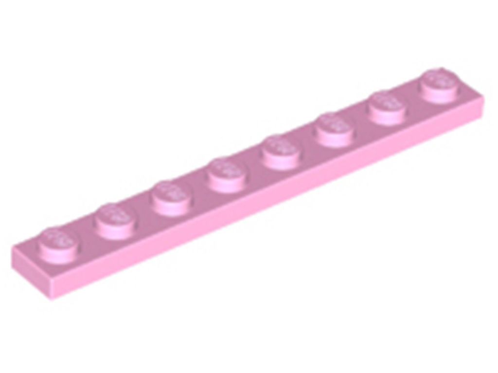 Lego 1x8 Platte 3460 - 100 Stück Hellrosa