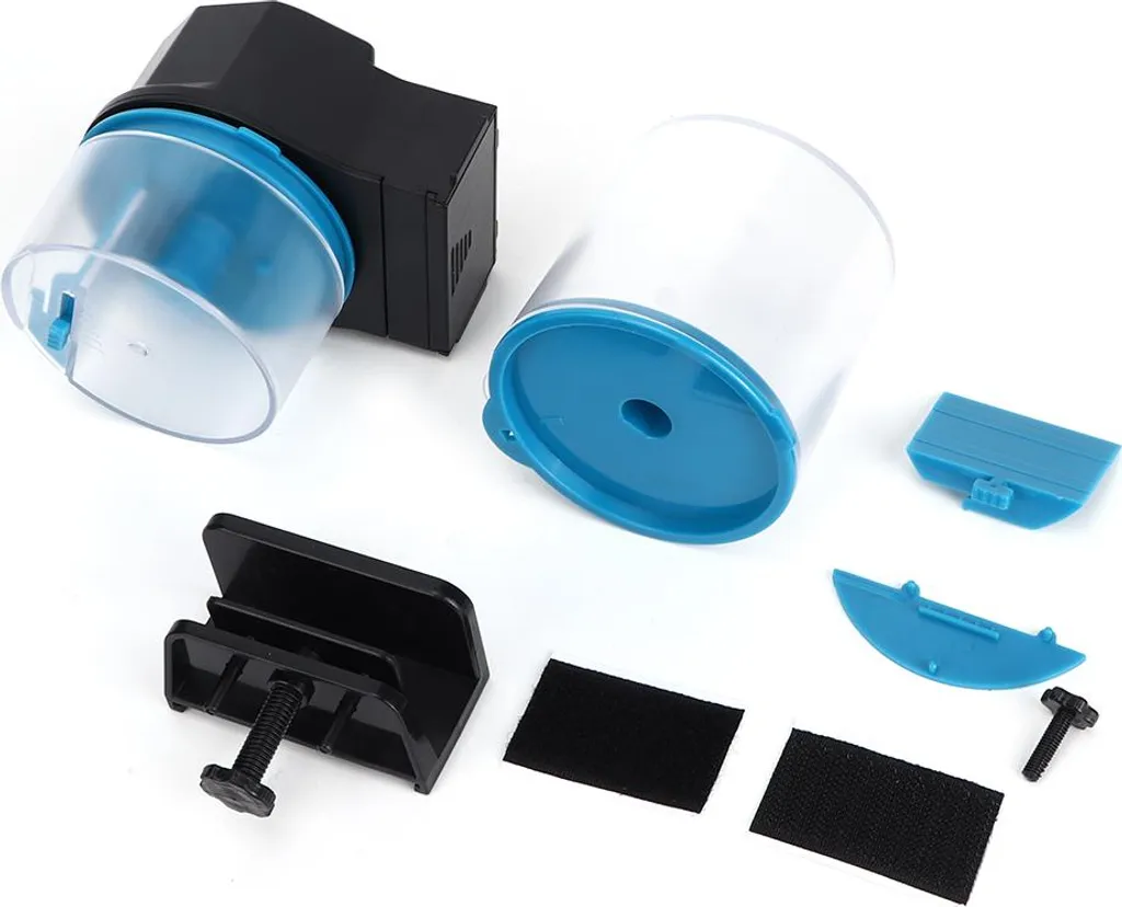 Alimentatore Automatico Pesci Smart: Dispenser ABS Blu Alta Capacità