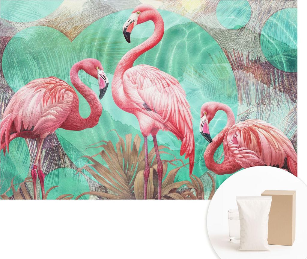 Fototapete - Wandbilder für Wohnzimmer - 104x70 cm - Dekorative Wandfolie - Modernes Design für Wanddekoration - Tapeten für Innenräume - Exoti...