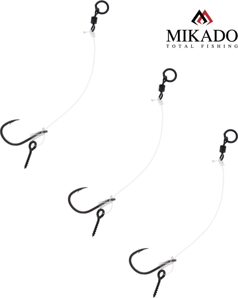 3 x MIKADO CHOD RIG ca. 8cm /20lbs fertige Pop Up Carp Montage #4