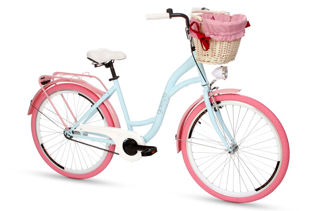 Goetze Colours 26 Zoll Fahrrad Citybike Stadtrad Damenfahrrad Weiß und Rosa 