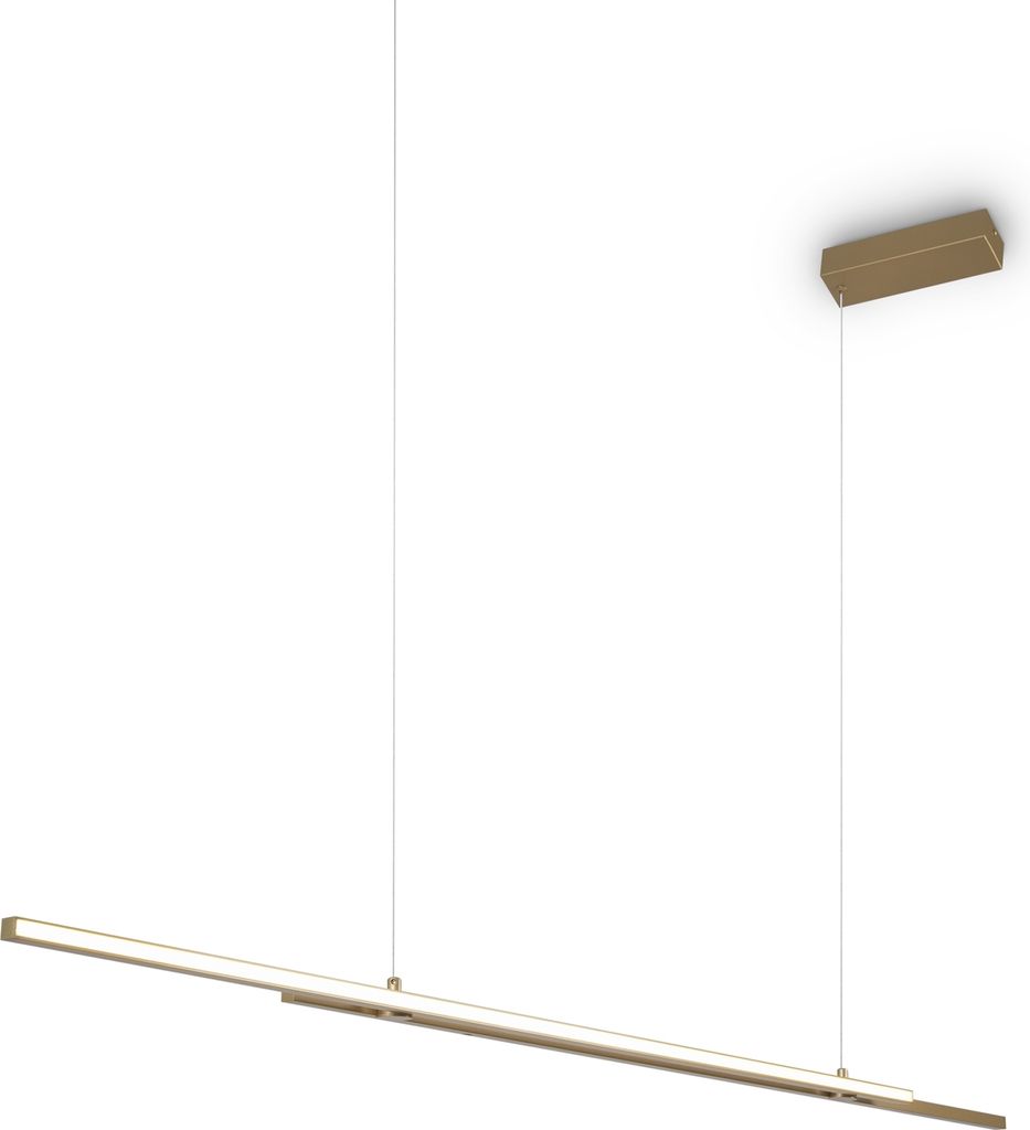 Maytoni Pendelleuchte Halo LED incl. Messing aus Glas , Aluminum 48W für Küche, Schlafzimmer, Wohnzimmer, Esszimmer, Lobby