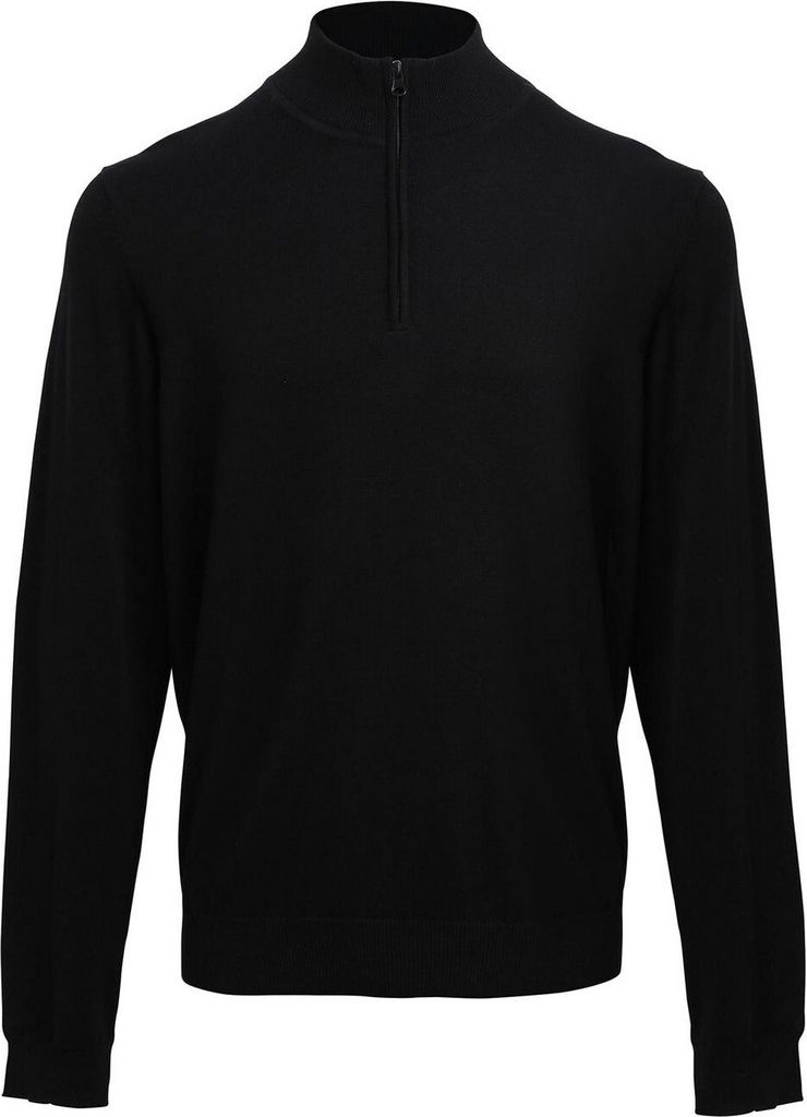 Premier - Sweatshirt Reißverschluss für Herren PC5861 (3XL) (Schwarz)