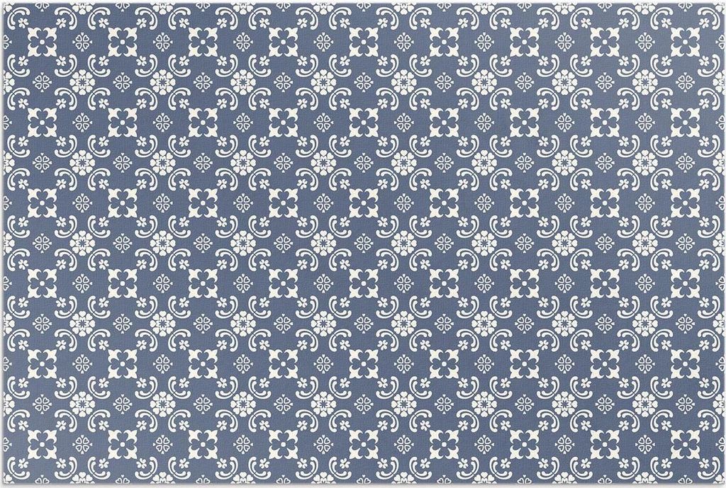 Kleine Ornamente in einem eleganten Stil – Vinylteppich – 100x150 cm – Outdoor Teppich – Terrasse – Wetterfest – Modern