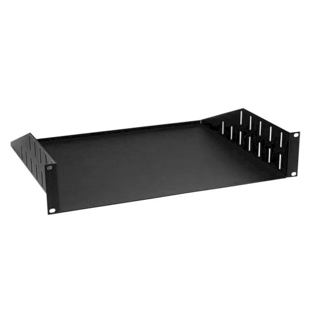 Étagère de Rack 19 pouces 2U Adam Hall 87552 Profondeur de 375 mm Fixe