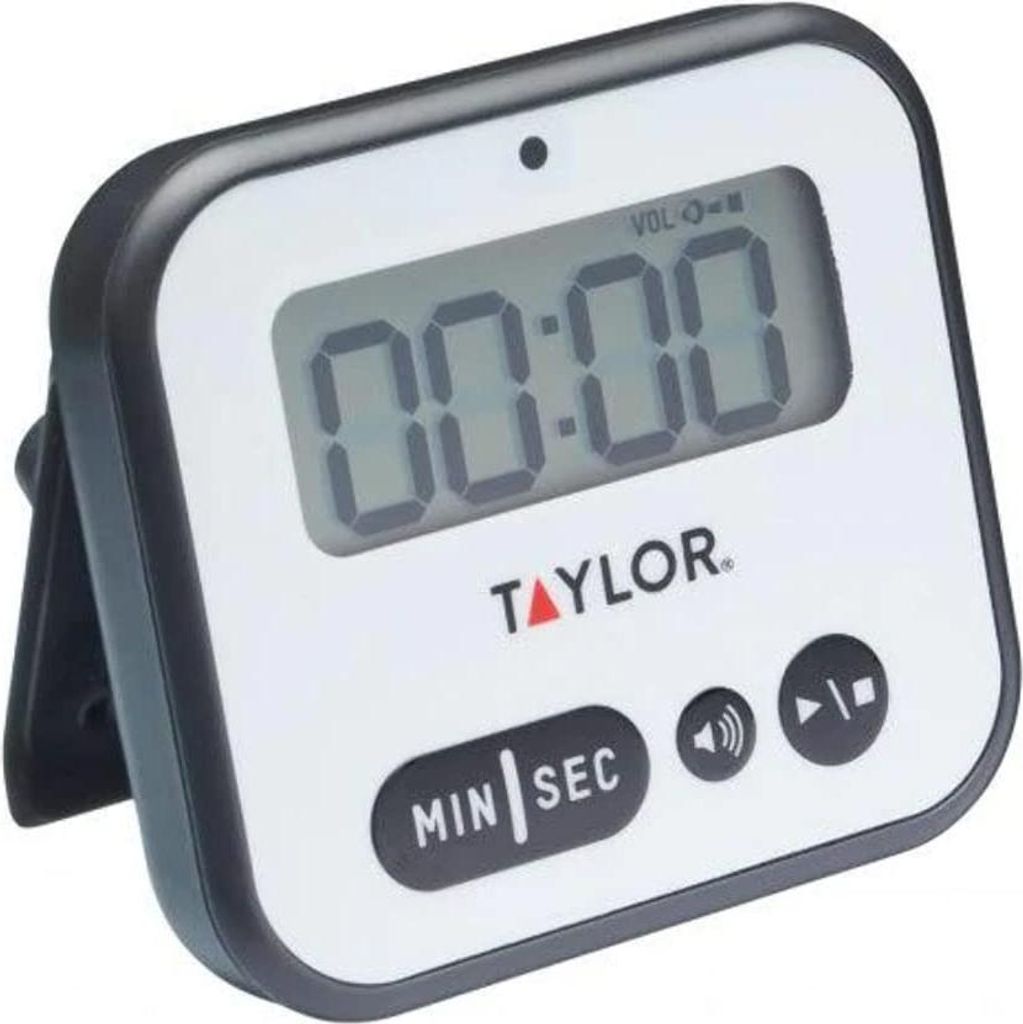 Taylor Pro Timer of Küche mit Timer, Kunststoff, Weiß/Schwarz