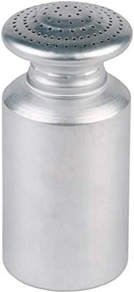 Fini les recharges : Salière aluminium 17x8 cm grande capacité durable