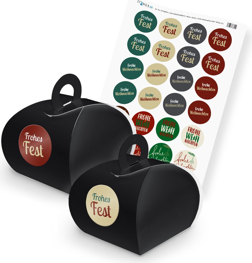 itenga SET Frohe Weihachten Mix  (Motiv 51) 24x Produktbild 