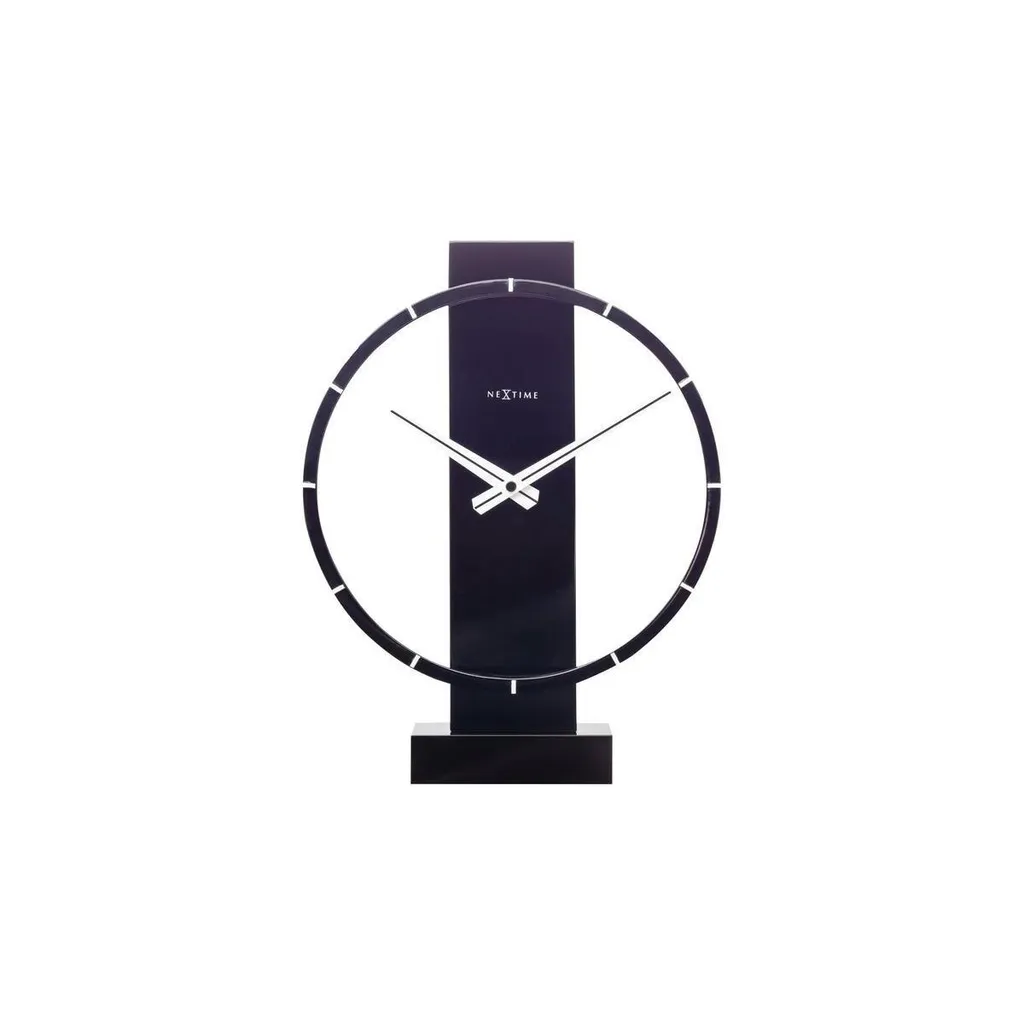 Horloge de bureau noire NeXtime Carl 34x27 cm pour déco professionnelle