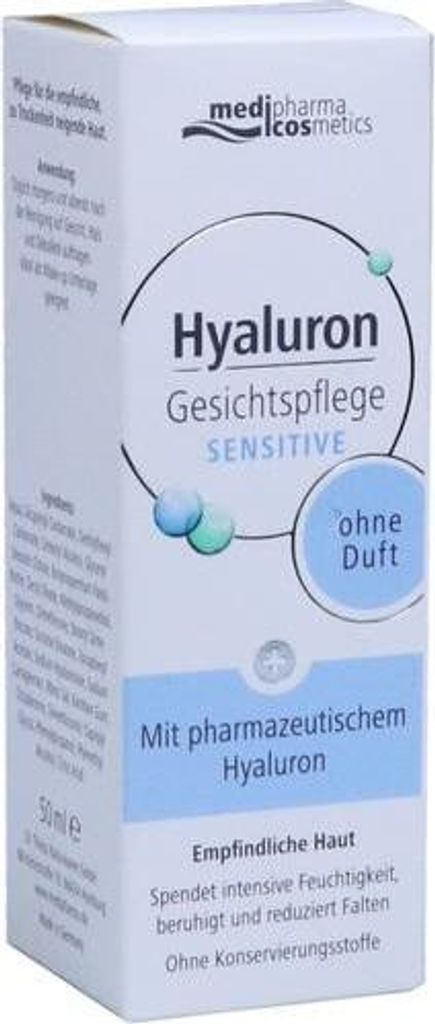 HYALURON GESICHTSPFLEGE sensitive Creme, 50 ml