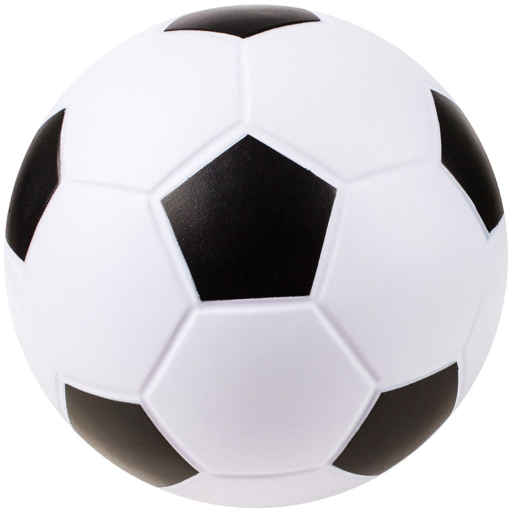 Sport-Thieme Weichschaumball "PU-Fußball", Weiß-Schwarz, 20 cm