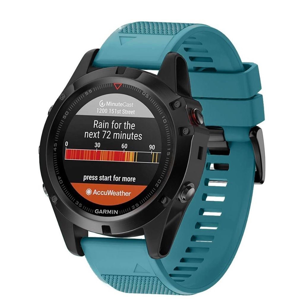 BStrap Silicone Acton Armband für Garmin Fenix 5s / 5s Plus, dark teal