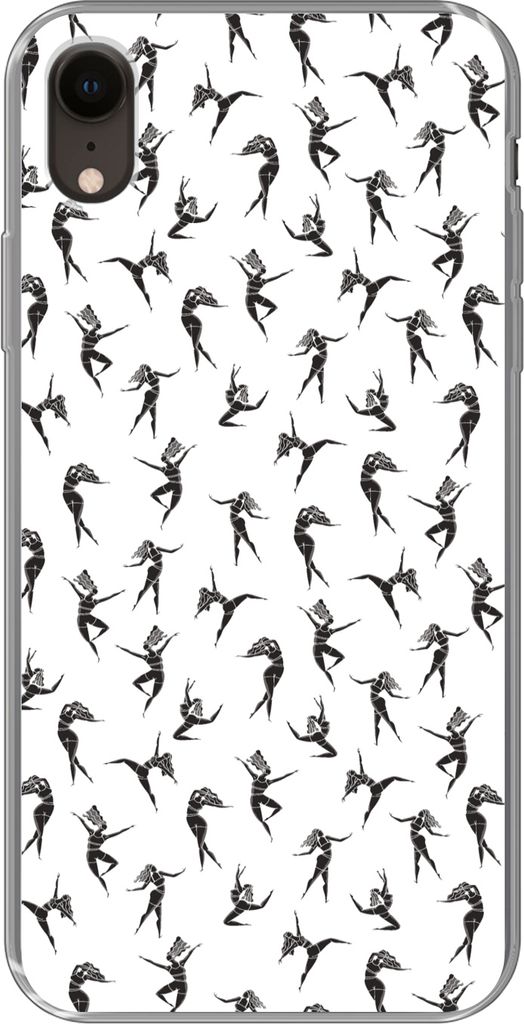 MuchoWow Handyhülle Schutzhülle Hülle für Telefoonhoesje iPhone XR Mädchen - Tanz - Muster - Mädchen - Kinder - Kinder Silikon Softcase Han...