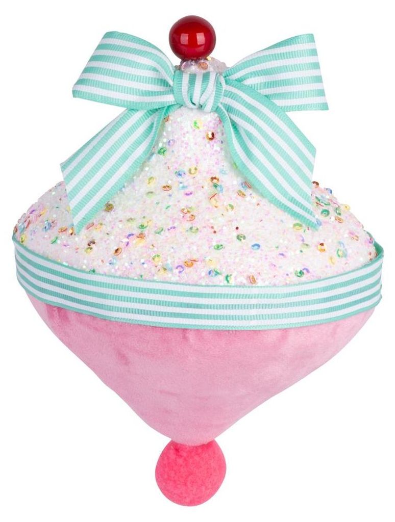 Hangdecoratie MagicHome Kerst Candy Line, roze, 13x15 cm Productafbeelding 