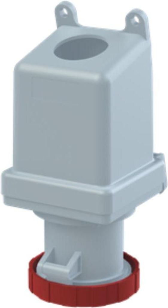 Amphenol 63 Ampere CEE Wandsteckdose 5-polig (3P+N+PE) Buchse, Kodierung 6h rot 200/346V bis 240/415V Frequenz 50 und