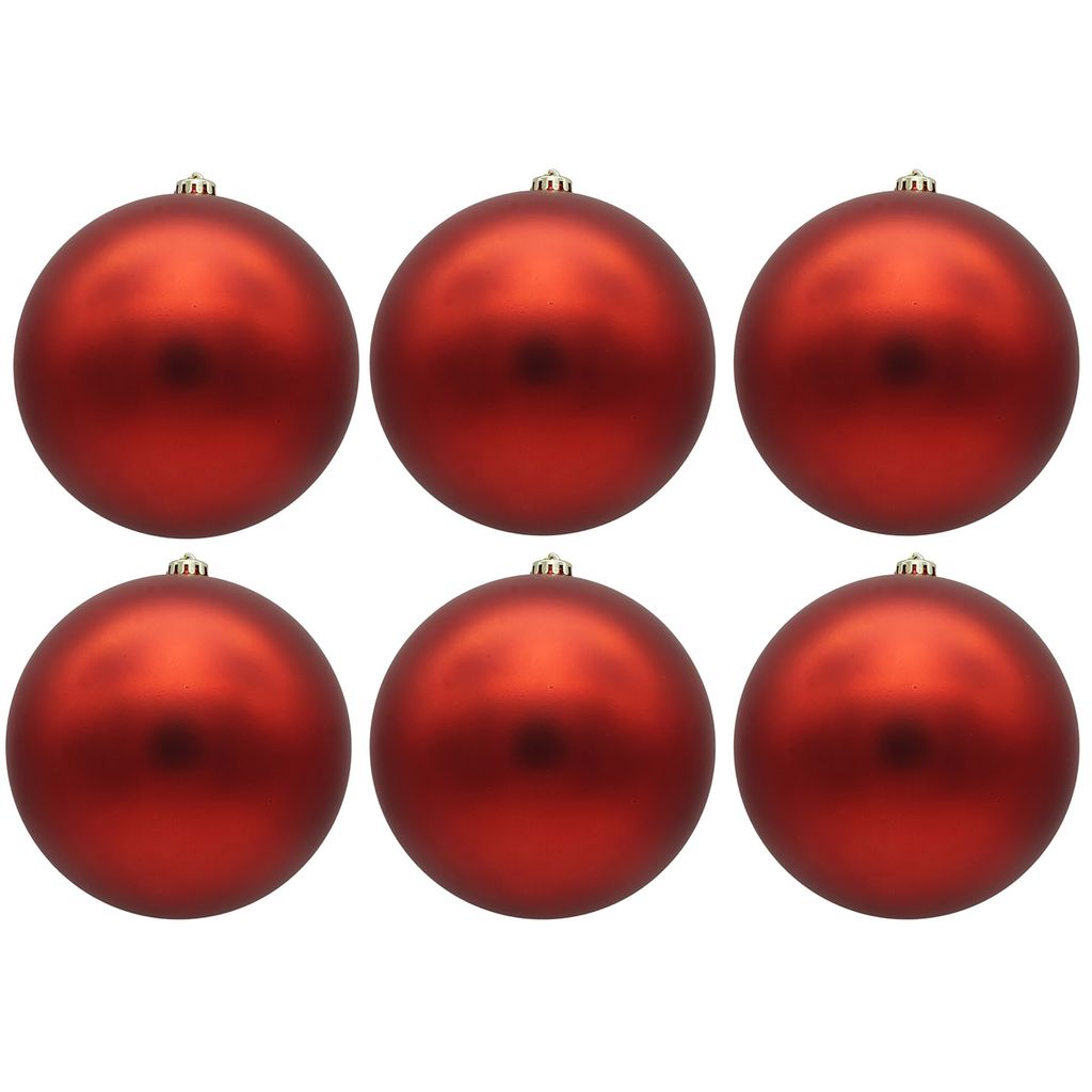 6 x Weihnachtskugeln für den Außenbereich, frostfest und Produktbild 