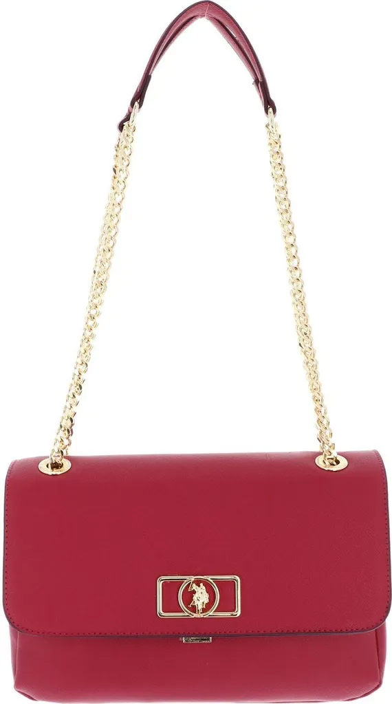 Sac Jones U.S. POLO ASSN. Fuchsia avec Rabat et Bandoulière Ajustable