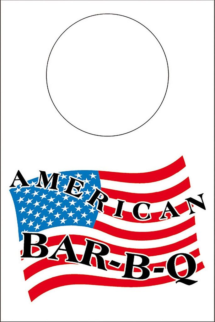 Lätzchen aus Vliesstoff USA American BAR-B-Q, 42 x 60 cm, 100 Stück - Mank