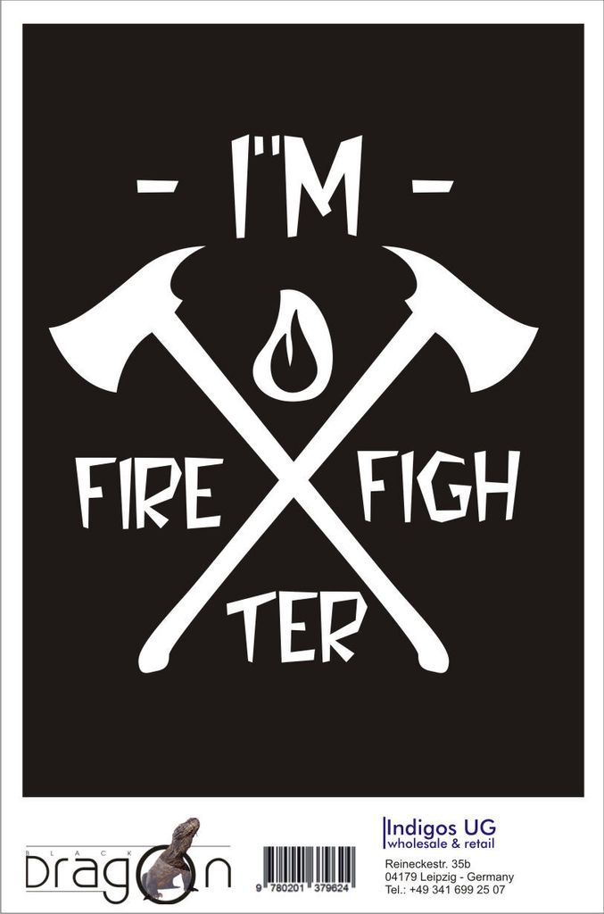 Aufkleber / Autoaufkleber - JDM / Die cut / Auto / OEM - Firefighter - 210x200mm pink - Heckscheibe / Heckscheibenaufkleber