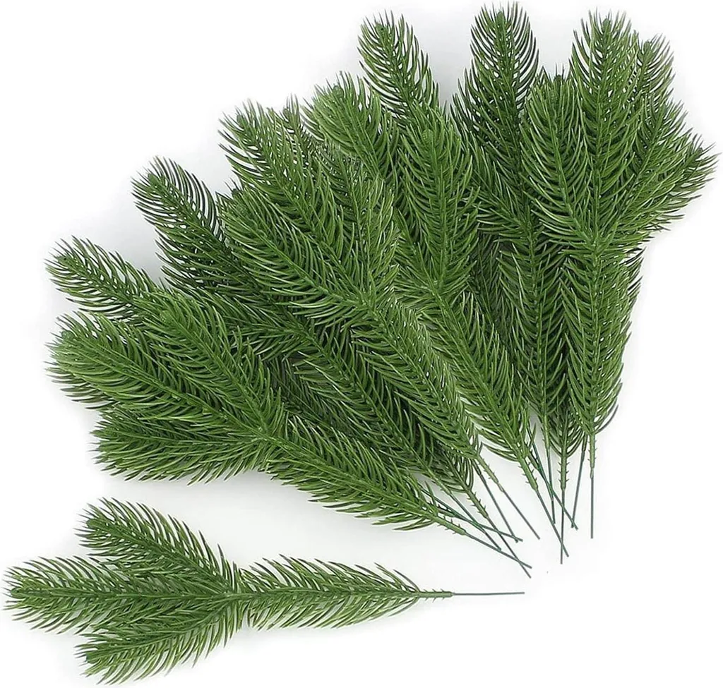 20 Rami Pino Artificiali per Interni | Decorazione Giardino e Natale