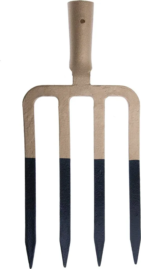 Fourche de jardin robuste à 4 dents pour aérer et retourner votre potager