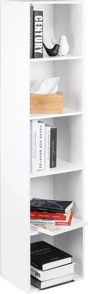 Bibliothèque gain de place pour chambre et salon avec 4 compartiments
