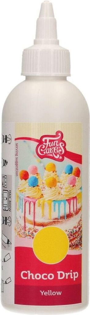 FunCakes Choco Drip Gelb 180g Produktbild 