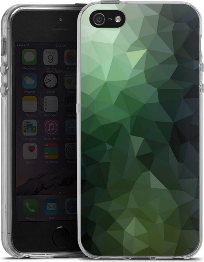 DeinDesign Handyhülle für Apple iPhone 5s Silikon Hülle Case Smartphone Schutzhülle Geometric Mosaik Tarnmuster