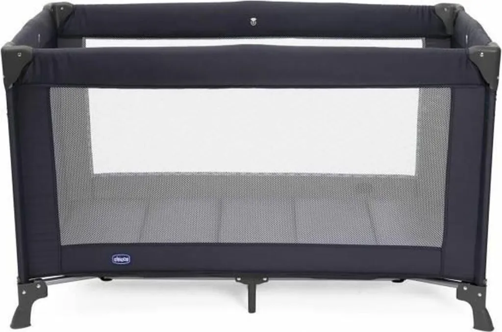 Lit Bébé de Voyage Chicco Goodnight Lit Parapluie Pliable Bleu et Gris