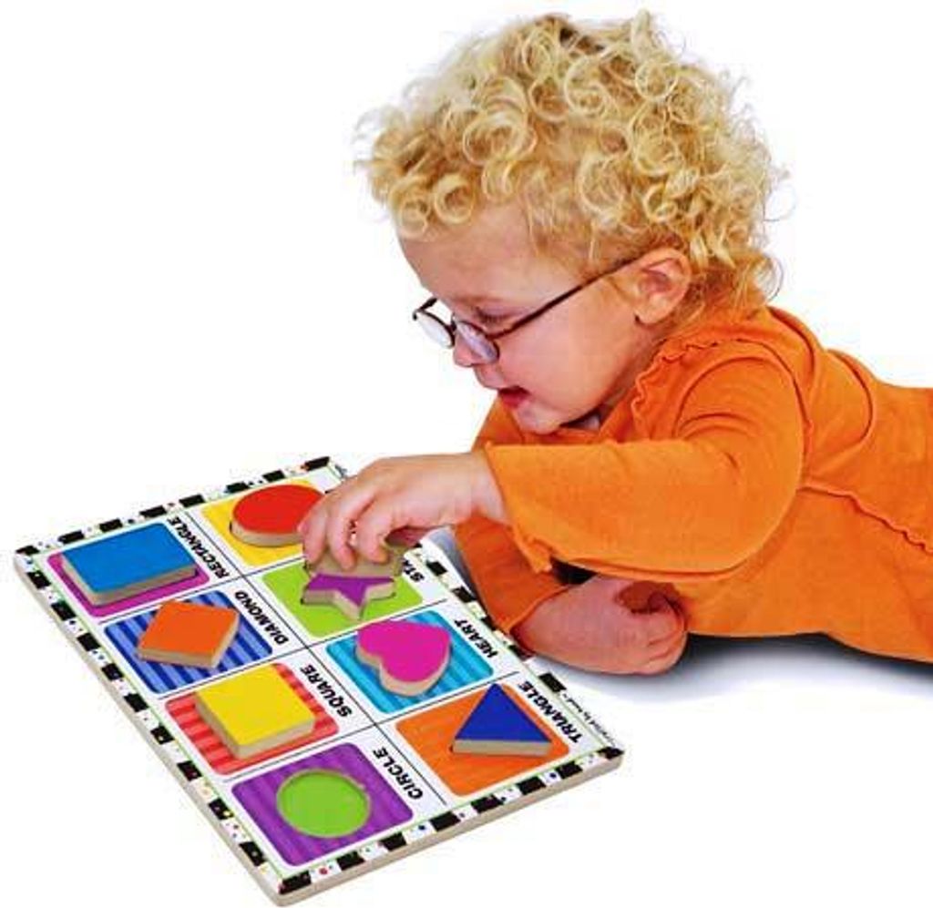 Melissa & Doug Shapes Chunky Puzzle, Formpuzzle, 8 Stück(e), Kinder, 2 Jahr(e)