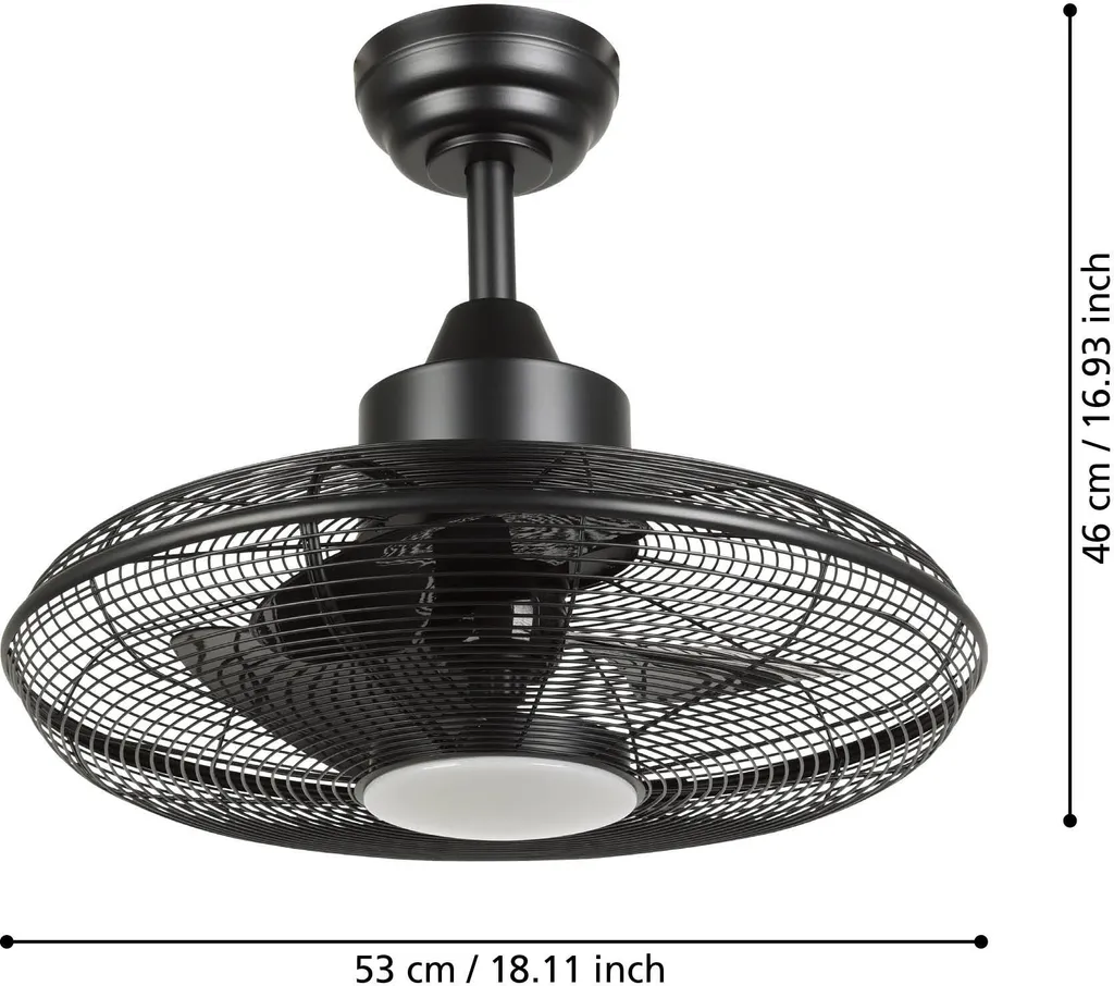 Ventilateur de Plafond Silencieux pour Chambre avec Éclairage Variable - 4