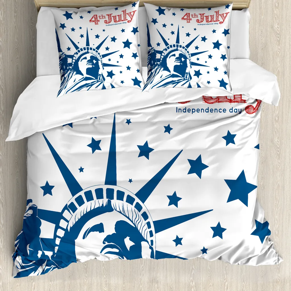Copripiumino ABAKUHAUS USA 155x220: No Stiro, Antiacaro e Morbido