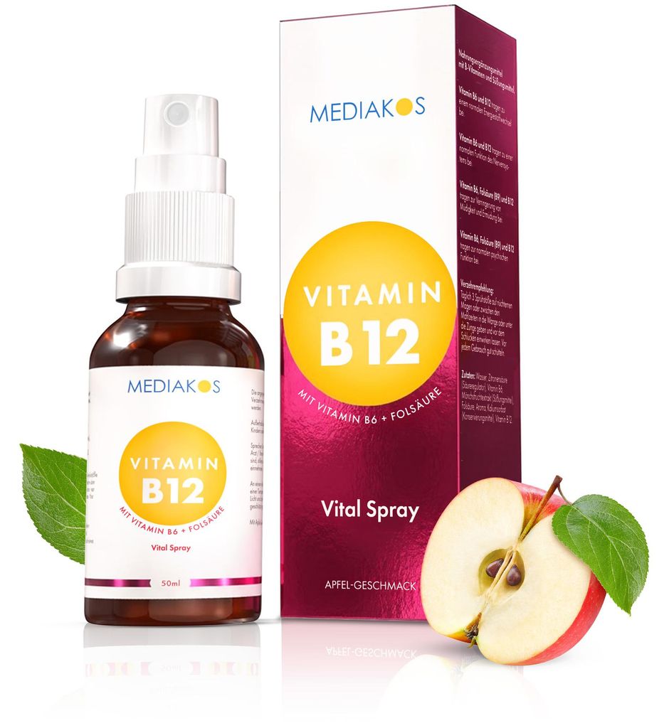 Mediakos® Vitamin B12 + B6 + Folsäure Vital Spray Produktbild 