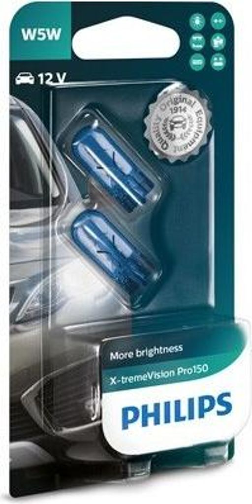 Philips W5W 12V 5W W2,1x9,5d X-tremeVision Pro150 2St. Obrázek produktu 