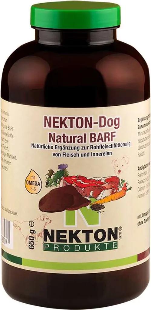 Nekton Barf Natur 650g - Supplément Riche en Minéraux pour Ration Crue