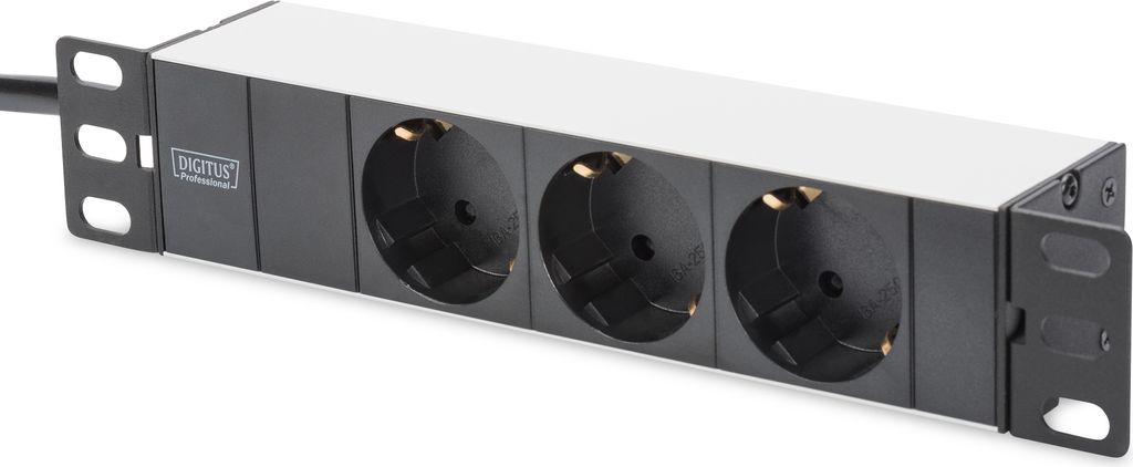 Digitus DN-95411, 2 m, Schwarz, Schwarz, 250 V, 50/60 Hz, 4000 W