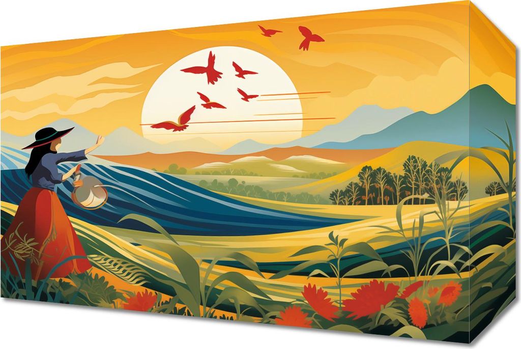 Bild 30x20cm Einfachheit des Landlebens