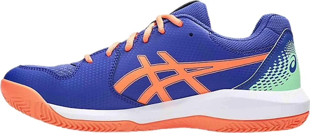 Basket de Padel Asics 1041A414-406 Bleue et Orange pour Homme Pointure 44.5