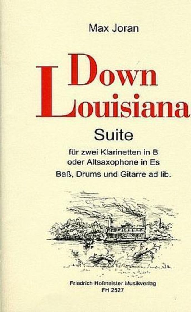 Down Louisiana für 2 Klarinetten(Altsaxophone), Baß und Schlagzeug