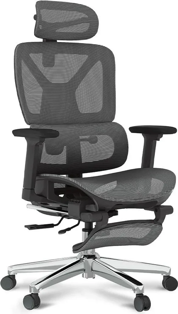 Fauteuil de bureau ergonomique pour cadre C7DG-Air LITE PRO gris foncé