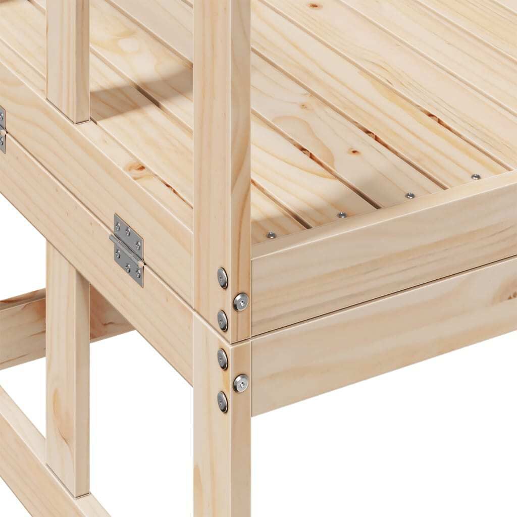 vidaXL 2 v 1 zahradní rozkládací pohovka z masivního Obrázek produktu 8