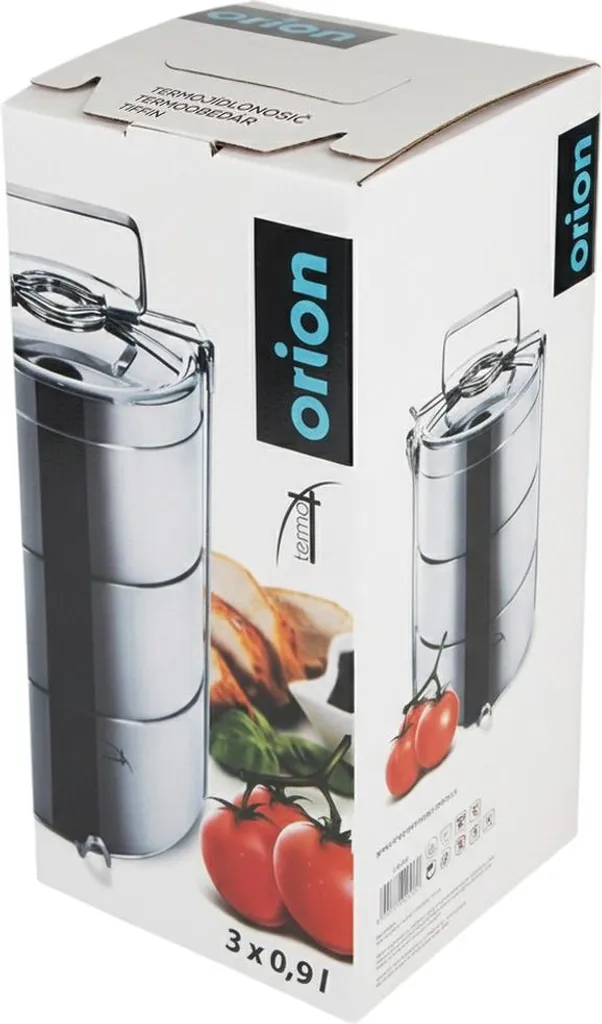 Lunch Box Termico Acciaio Inox 3 Livelli - Schiscetta Professionale - 8