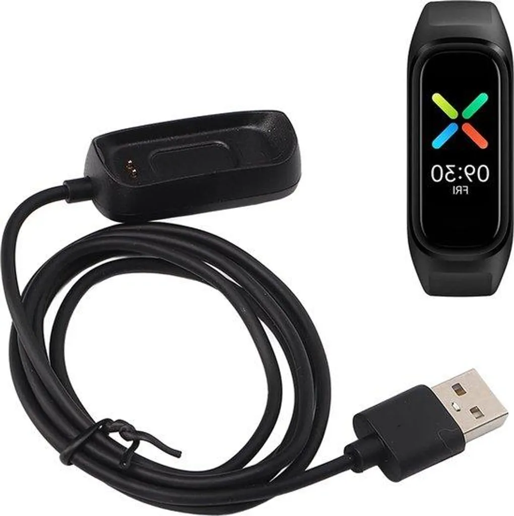 Chargeur magnétique pour bracelet OPPO Band noir, dock de charge USB
