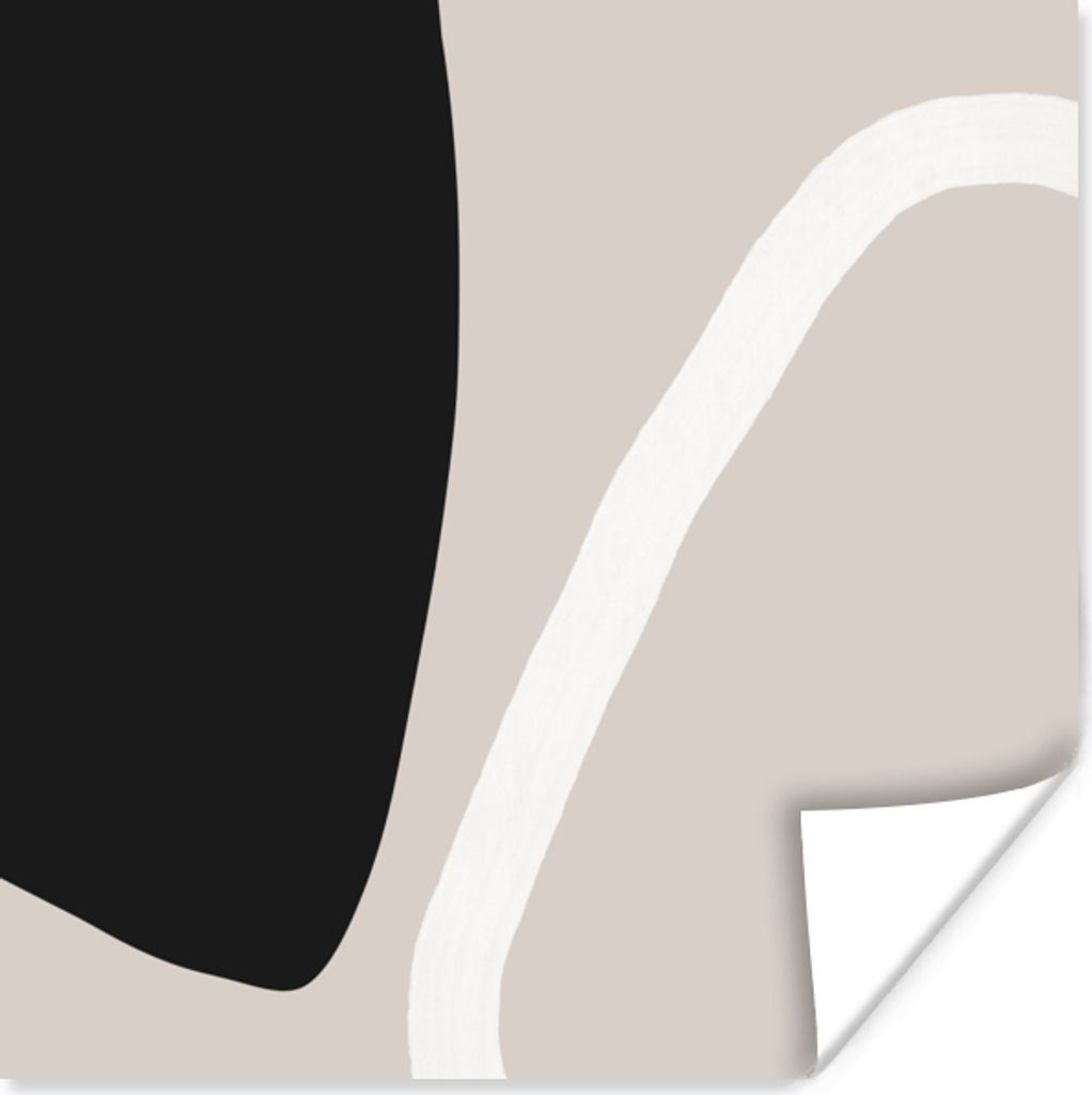 MuchoWow Poster Pastell - Minimalismus - Formen 100x100 cm - Babyzimmer