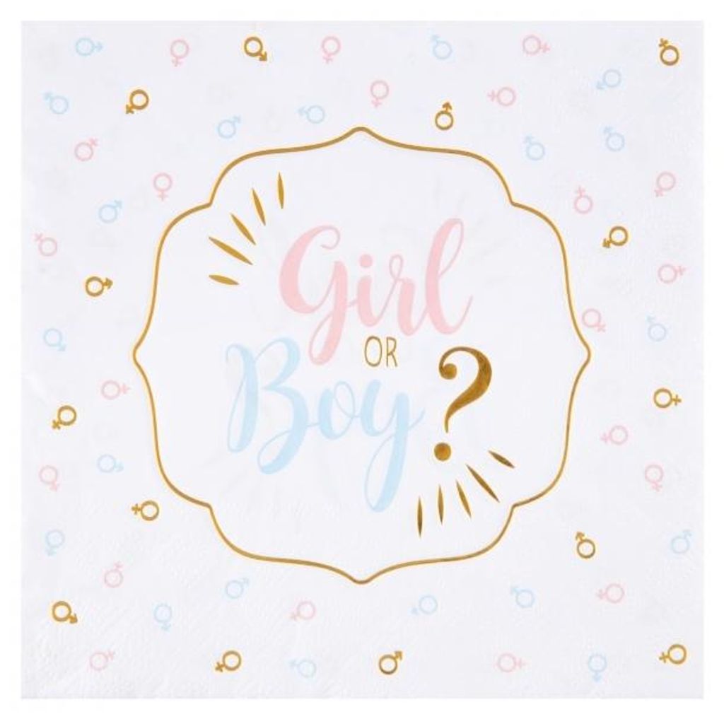 20 Servietten Bambino o Bambina Immagine del prodotto 