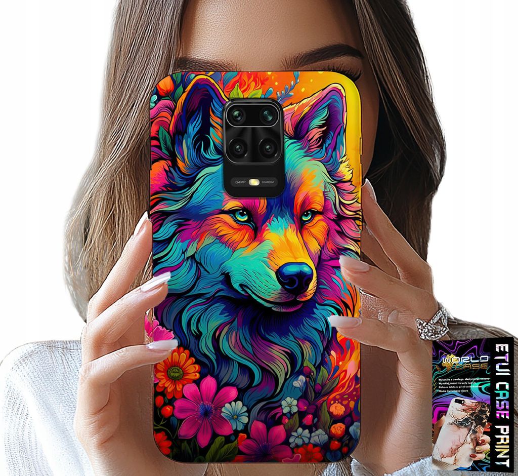 Hülle Für Xiaomi Note 9 Pro / 9S - Farbenfrohe Designs, Wolfsrudel Swora Hülle
