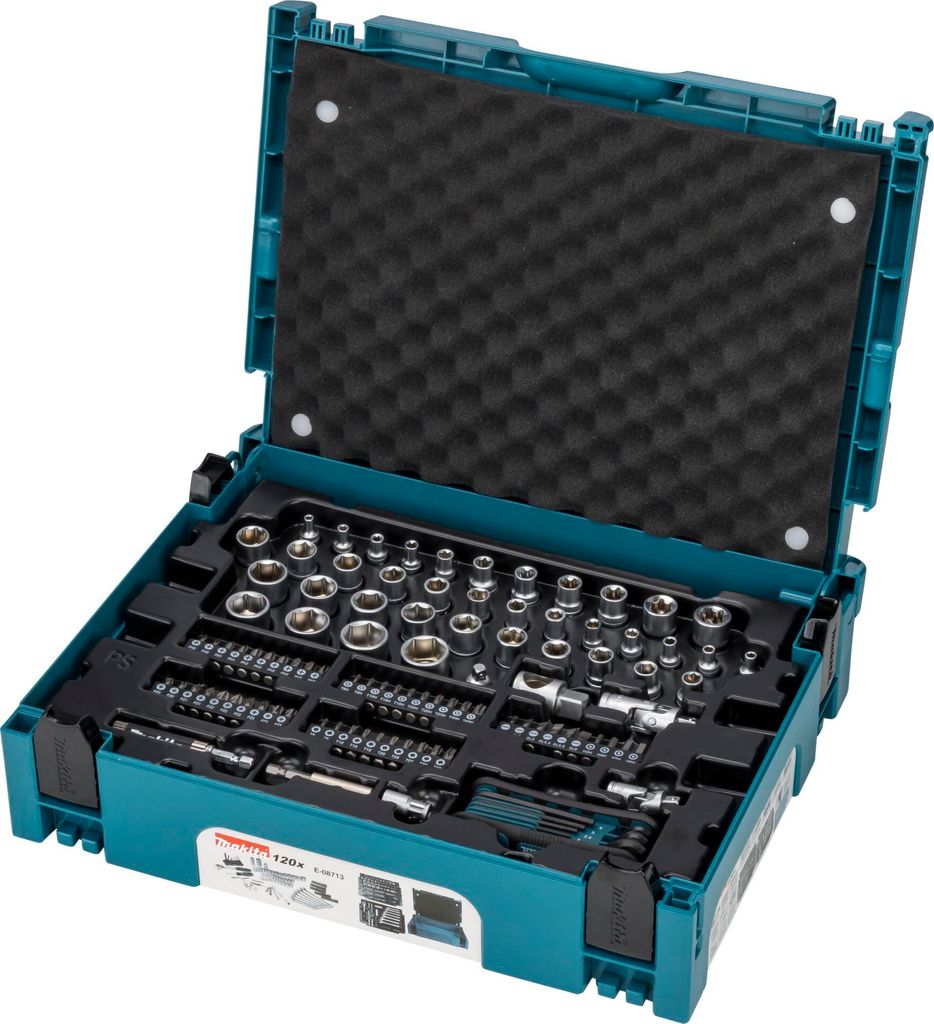 Makita E-08713 Werkzeug-Set 120-tlg. MAKPAC Produktbild 
