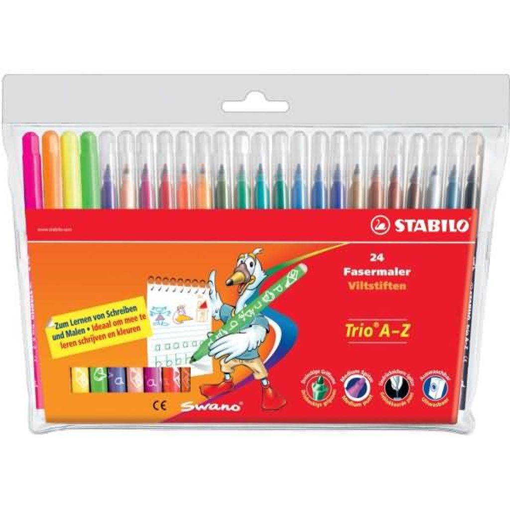 Filzstift - STABILO Trio A-Z - 24er Pack - mit 24 Produktbild 