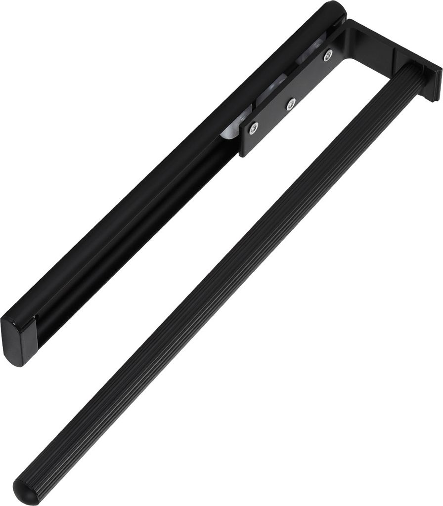 SOTECH Aluminium Handtuchhalter TED 1-armig 325 - 487 mm ausziehbar schwarz matt