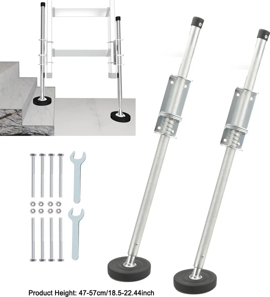 Solution de mise à niveau pour échelle sur terrain en pente et mou - 5